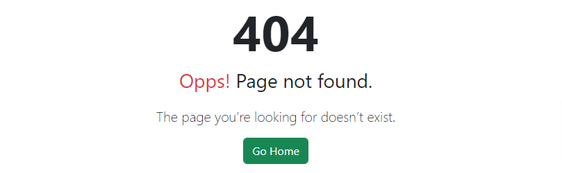 custom 404 error template page in django with bootstrap 5